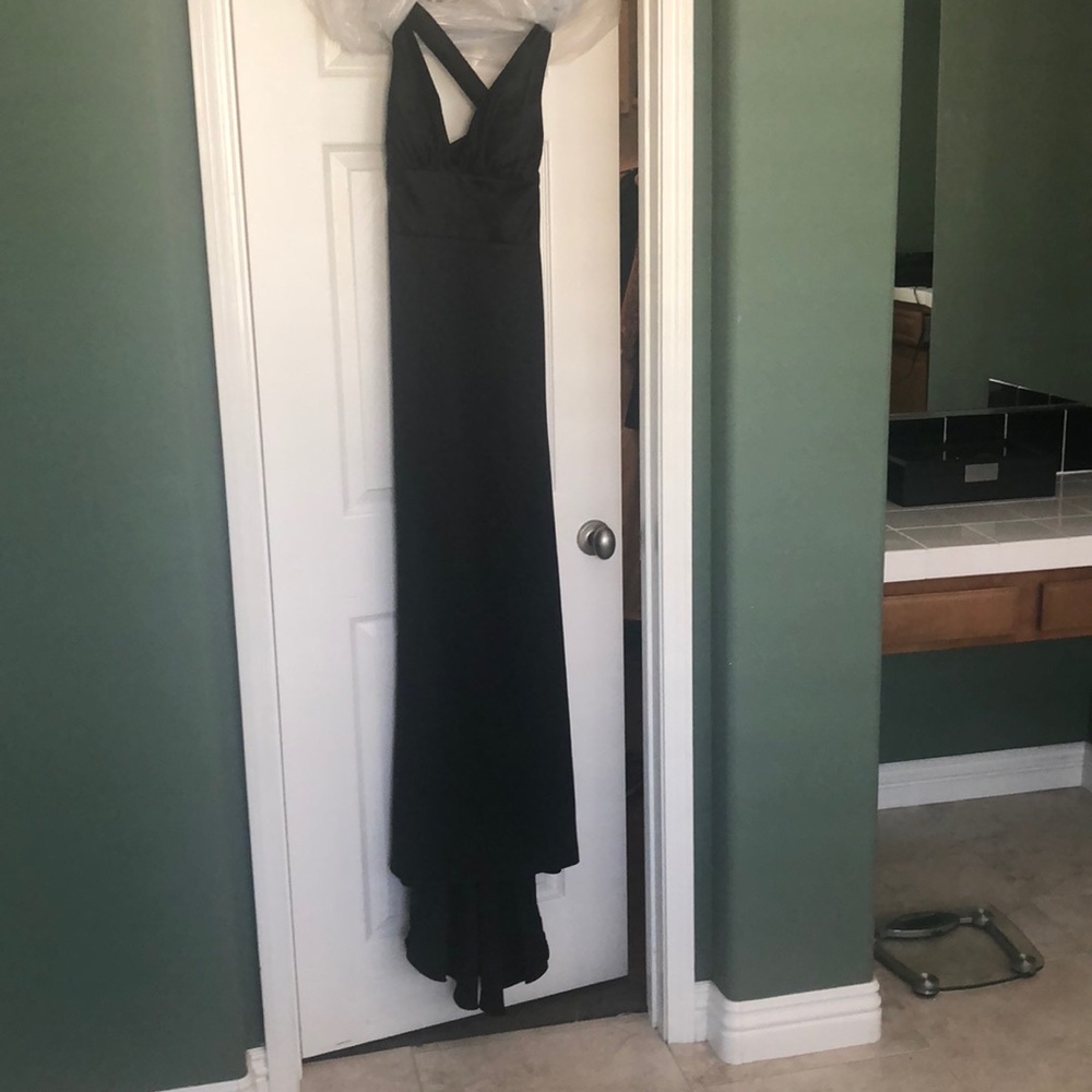 Never worn black bridesmaid dress